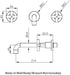 Nero X Plus Wall Basin Set 215mm