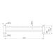 Nero Dolce II Double Towel Rail 600mm