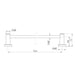 Nero Dolce II Single Towel Rail 800mm