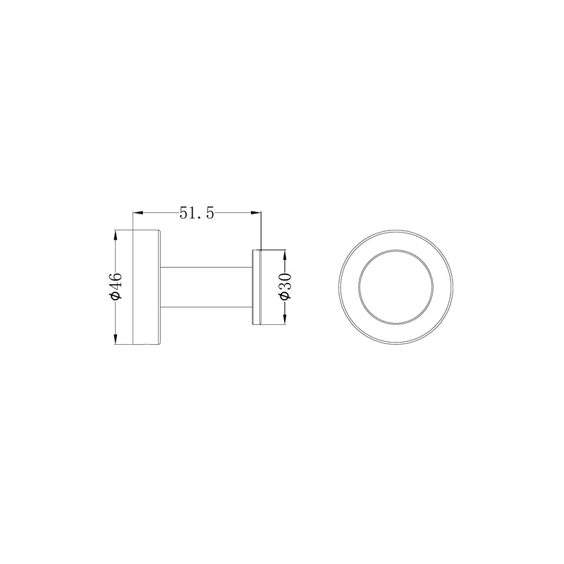 Nero Dolce II Robe Hook