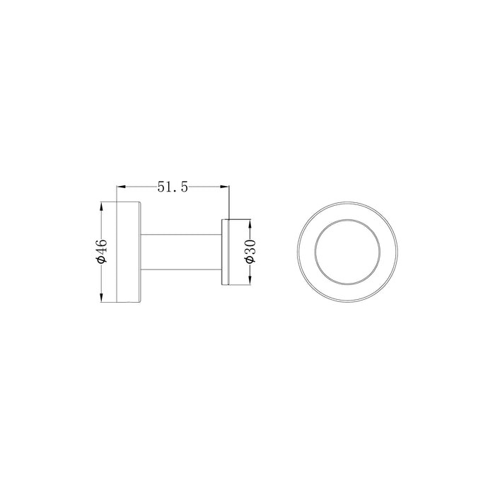 Nero Dolce II Robe Hook