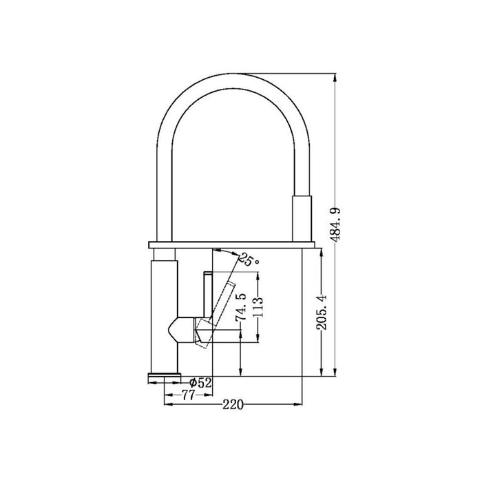 Nero RIT Pull Out Sink Mixer
