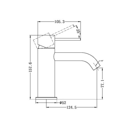 Nero Mecca Basin Mixer