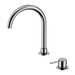 Nero Mecca Hob Basin Mixer Round Swivel Spout