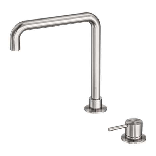 Nero Mecca Hob Basin Mixer Square Swivel Spout