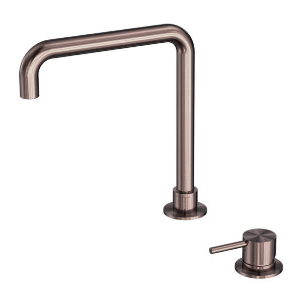 Nero Mecca Hob Basin Mixer Square Swivel Spout