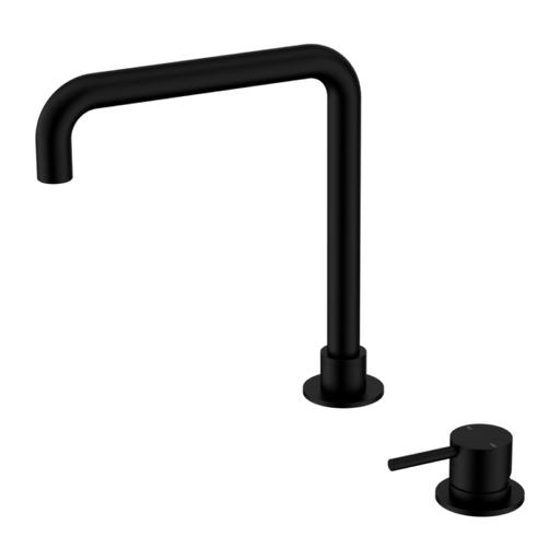 Nero Mecca Hob Basin Mixer Square Swivel Spout
