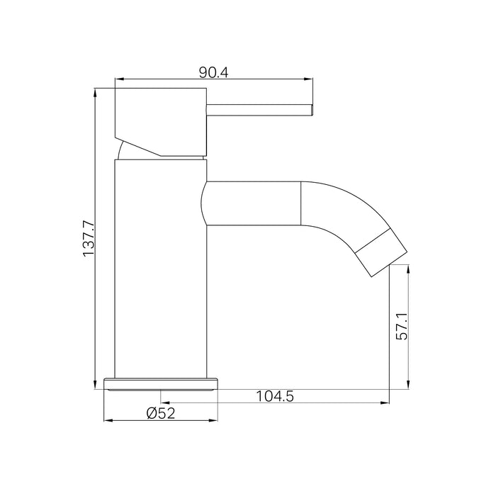 Nero Mecca Mini Basin Mixer