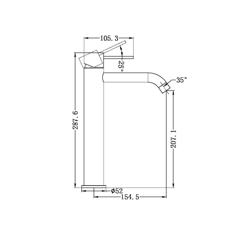 Nero Mecca Tall Basin Mixer