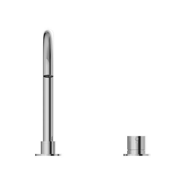 Nero Mecca Hob Basin Mixer Round Swivel Spout