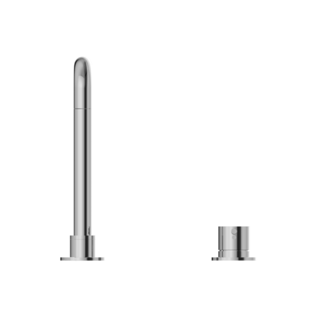 Nero Mecca Hob Basin Mixer Square Swivel Spout