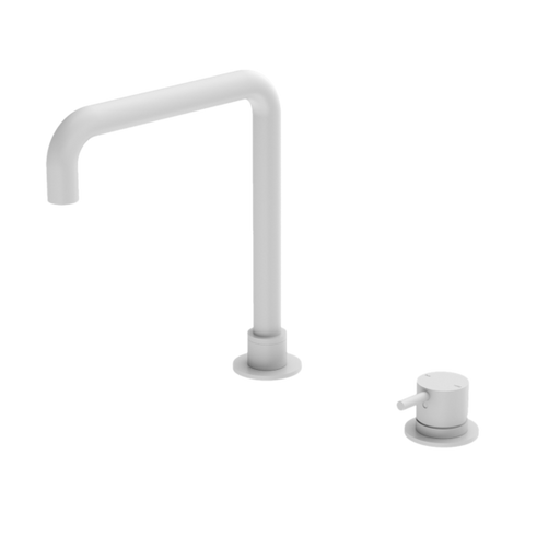 Nero Mecca Hob Basin Mixer Square Swivel Spout