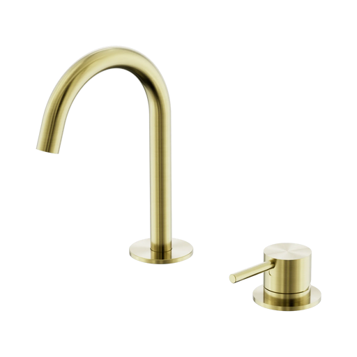 Nero  Mecca Hob Basin Mixer Set Arc Spout