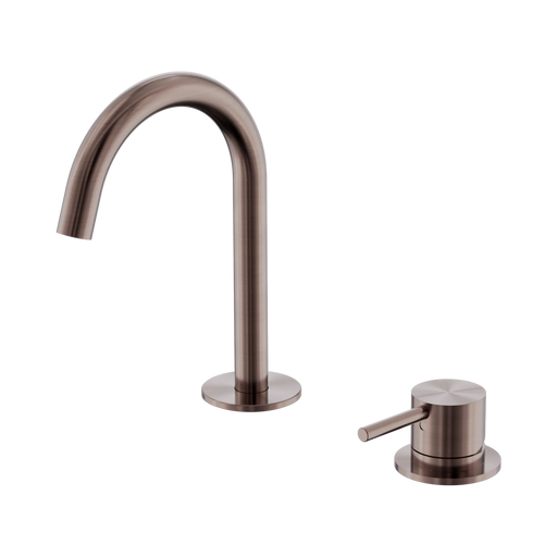 Nero  Mecca Hob Basin Mixer Set Arc Spout