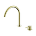 Nero Mecca Hob Bath/Kitchen Mixer Set Arc Spout