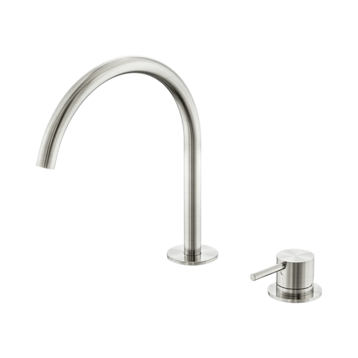 Nero Mecca Hob Bath/Kitchen Mixer Set Arc Spout