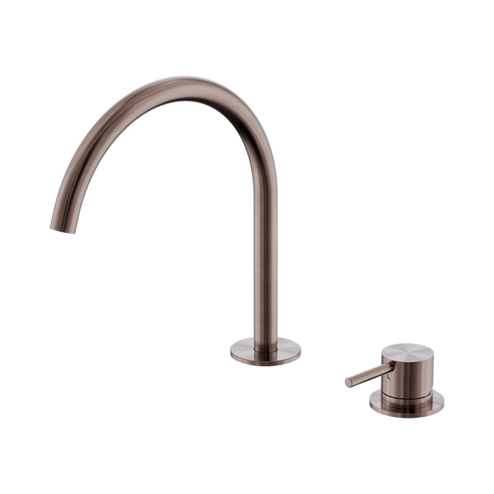 Nero Mecca Hob Bath/Kitchen Mixer Set Arc Spout