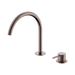 Nero Mecca Hob Bath/Kitchen Mixer Set Arc Spout