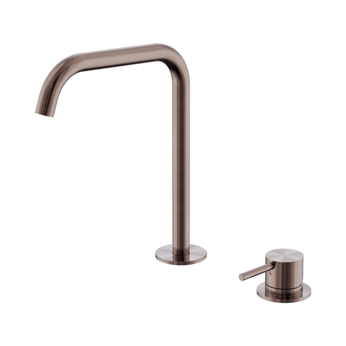 Nero Mecca Hob Bath/Kitchen Mixer Set Edge Spout