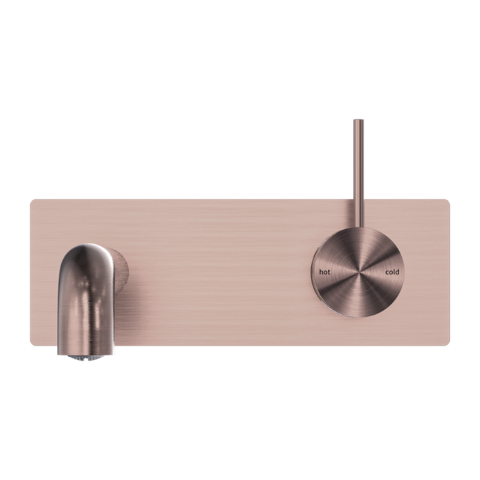 Nero Mecca Wall Basin/bath Mixer Handle Up