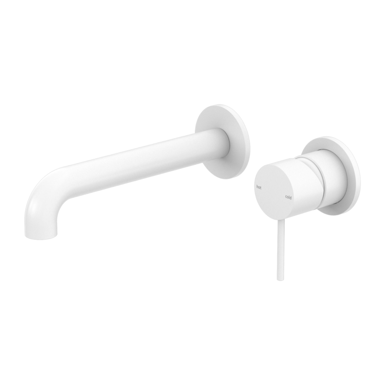 Nero Mecca Wall Basin/Bath Mixer Separate Back Plate
