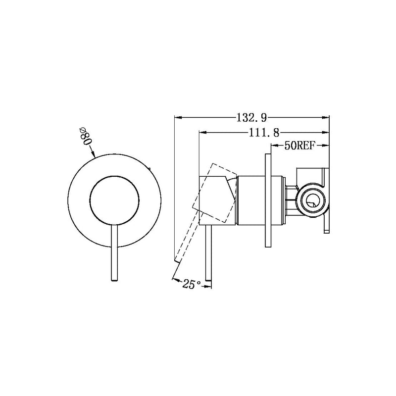 Nero Mecca Shower Mixer Plate