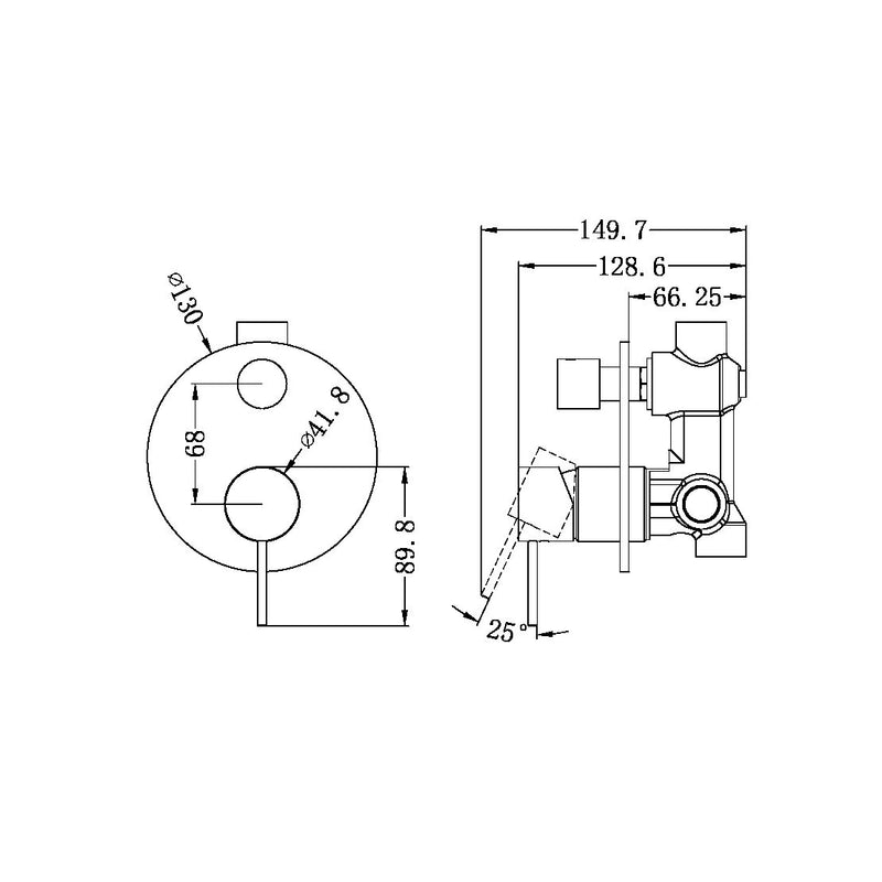 Nero Mecca Shower Mixer with Divertor