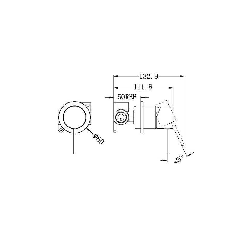 Nero Mecca Shower Mixer Plate
