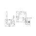 Nero Mecca Wall Basin/bath Mixer Swivel Spout Handle Up