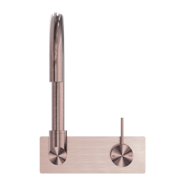 Nero Mecca Wall Basin/bath Mixer Swivel Spout Handle Up