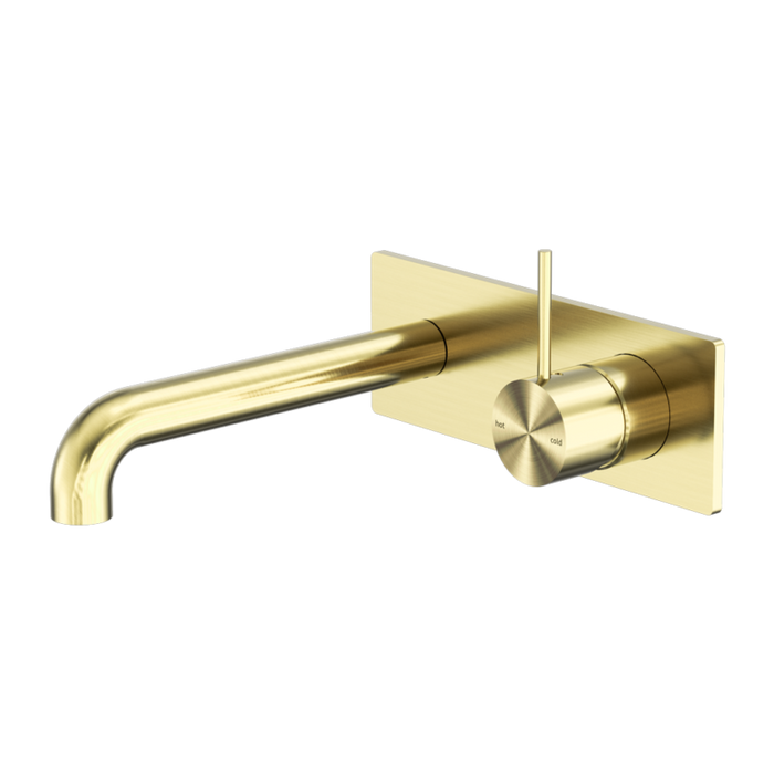 Nero Mecca Wall Basin/bath Mixer Handle Up