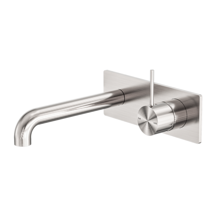 Nero Mecca Wall Basin/bath Mixer Handle Up