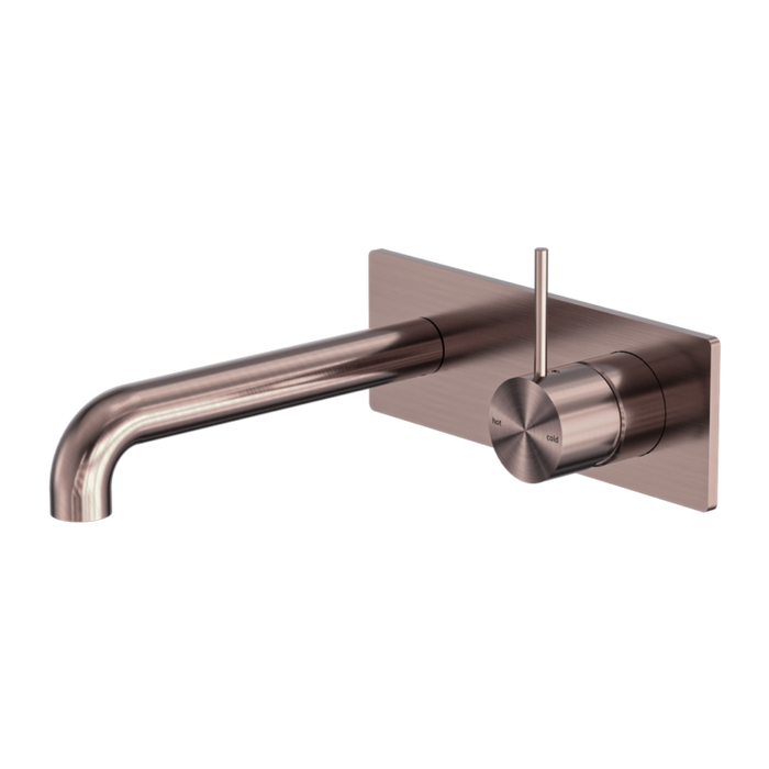 Nero Mecca Wall Basin/bath Mixer Handle Up