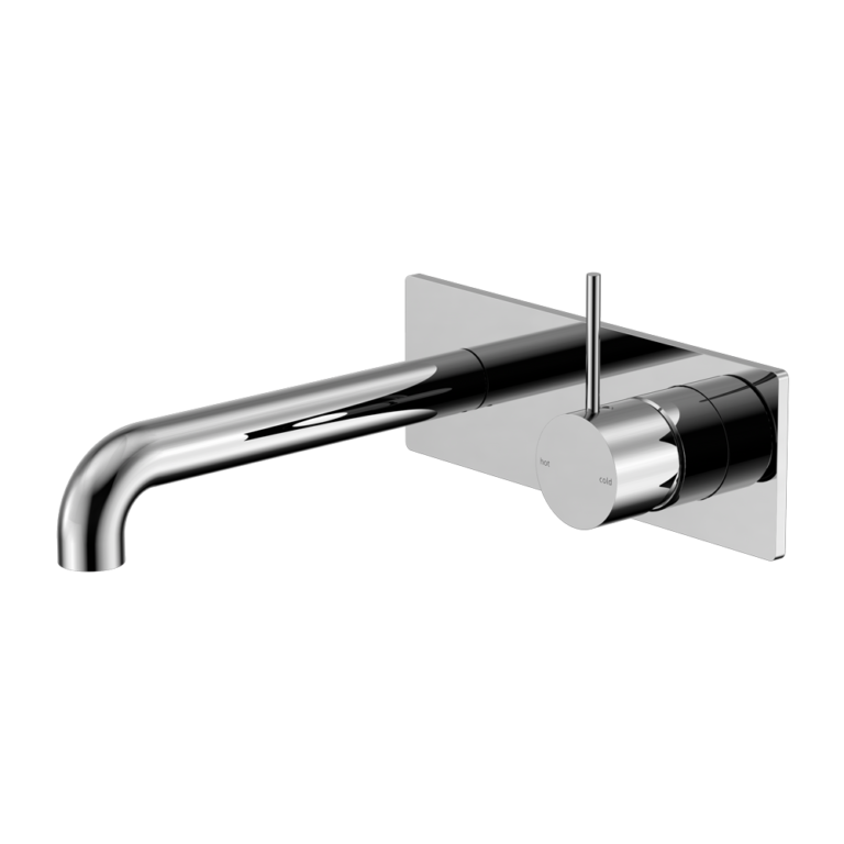 Nero Mecca Wall Basin/bath Mixer Handle Up
