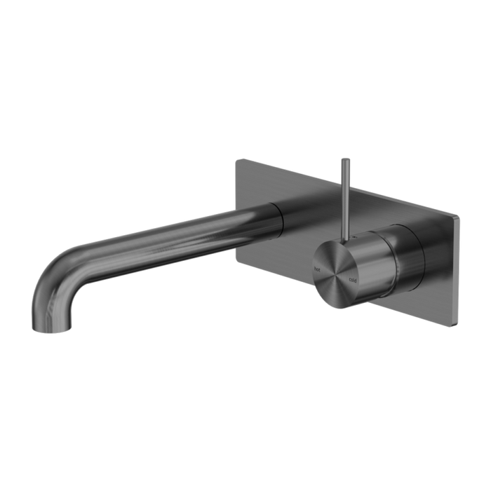 Nero Mecca Wall Basin/bath Mixer Handle Up