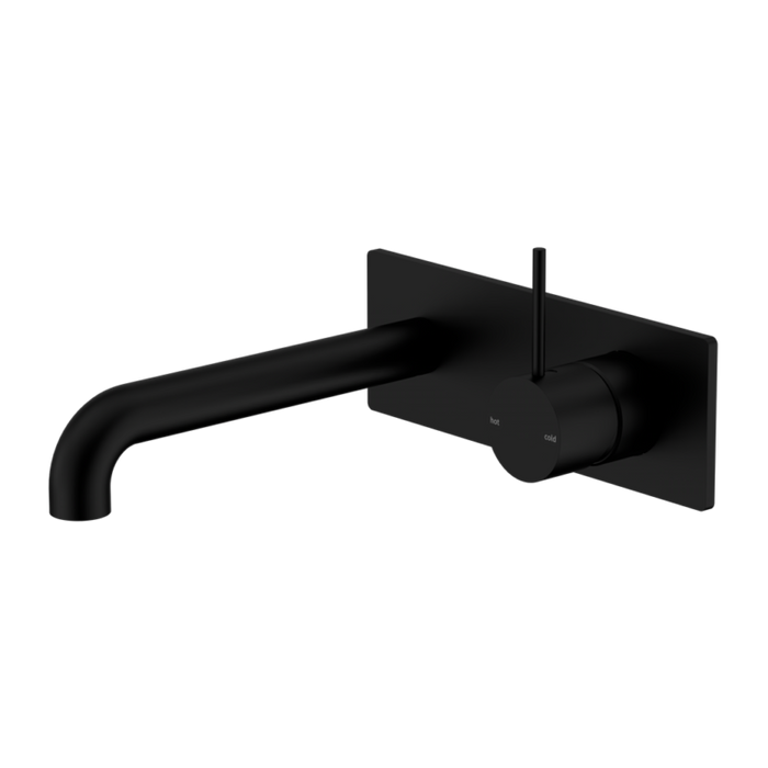 Nero Mecca Wall Basin/bath Mixer Handle Up