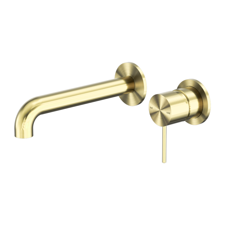 Nero Mecca Wall Basin/Bath Mixer Separate Back Plate