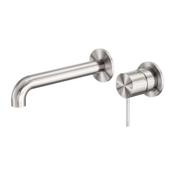 Nero Mecca Wall Basin/Bath Mixer Separate Back Plate