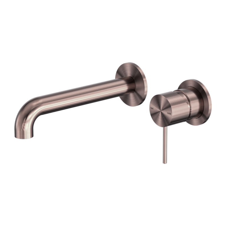 Nero Mecca Wall Basin/Bath Mixer Separate Back Plate