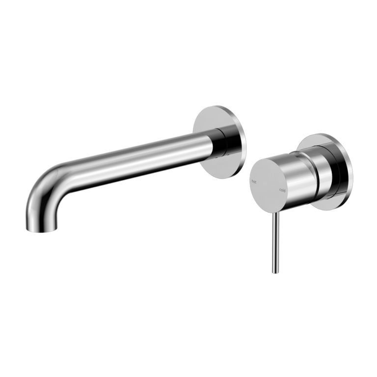Nero Mecca Wall Basin/Bath Mixer Separate Back Plate
