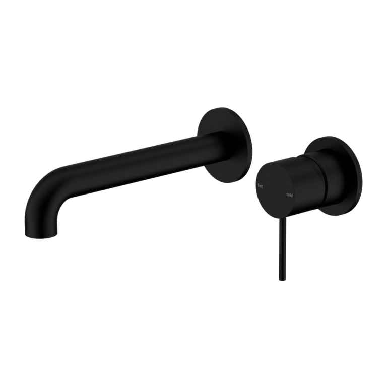 Nero Mecca Wall Basin/Bath Mixer Separate Back Plate