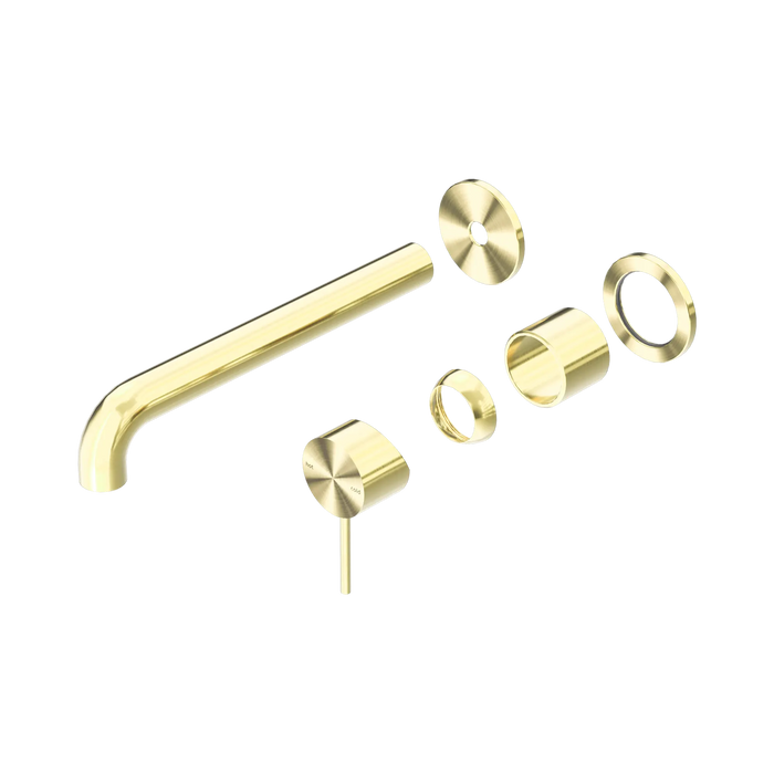 Nero Mecca Wall Basin/Bath Mixer Separate Back Plate 260mm Trim Kits Only Brushed Gold