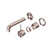 Nero Mecca Wall Basin/Bath Mixer Separate Back Plate Handle Up Trim Kits