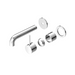 Nero Mecca Wall Basin/Bath Mixer Separate Back Plate Handle Up Trim Kits