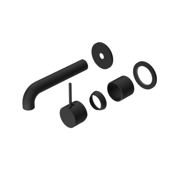 Nero Mecca Wall Basin/Bath Mixer Separate Back Plate Handle Up Trim Kits