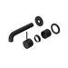 Nero Mecca Wall Basin/Bath Mixer Separate Back Plate Handle Up Trim Kits