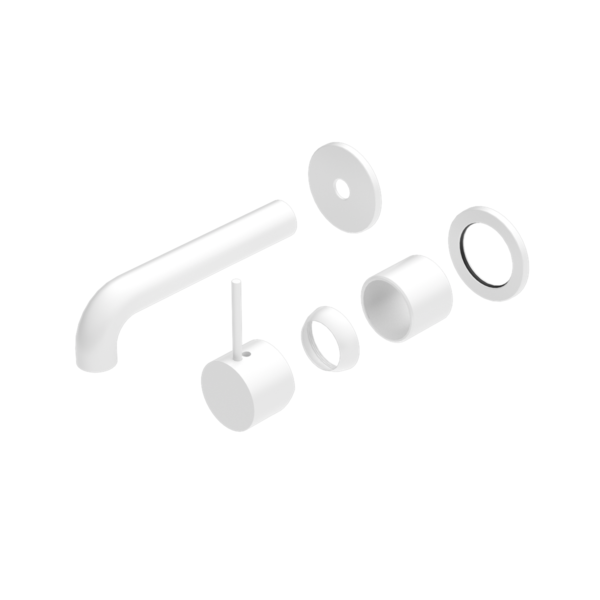Nero Mecca Wall Basin/Bath Mixer Separate Back Plate Handle Up Trim Kits