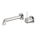 Nero Mecca Wall Basin/bath Mixer Separate Back Plate Handle Up