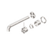 Nero Mecca Wall Basin/Bath Mixer Separate Back Plate Handle Up Trim Kits