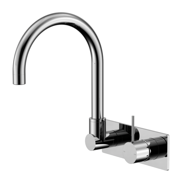Nero Mecca Wall Basin/bath Mixer Swivel Spout Handle Up